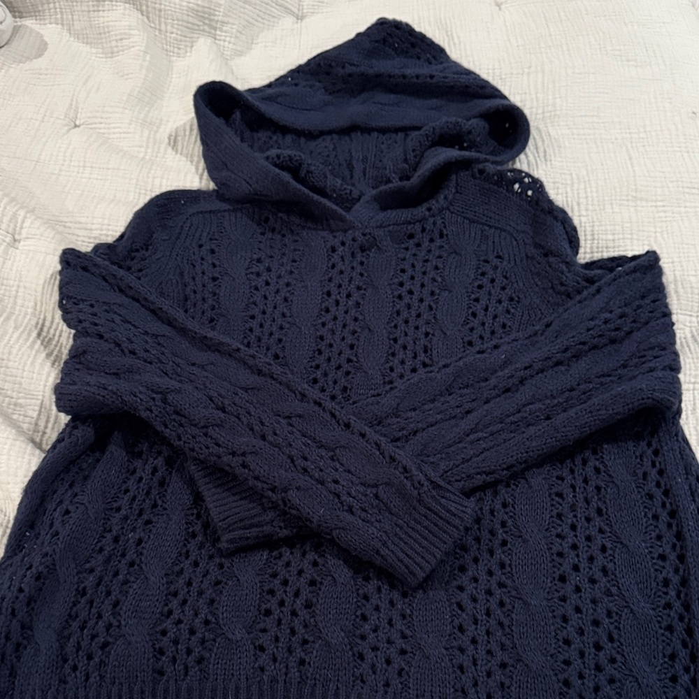 525 America Cable Knit Hooded Sweater